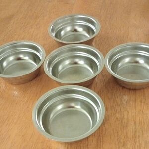 Set of 5 Stainless Steel Cups